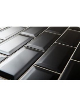 NEGRO MATE BISELADO 10x20 1.kl 